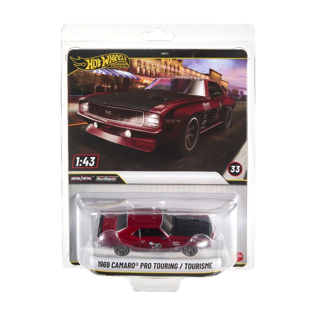 ミニカー Hot Wheels 1969 Camaro Pro Touring 1:43 Hot Wheels Premium 1:43 Scale 33 (HMD41) 1969 Camaro Pro Touring