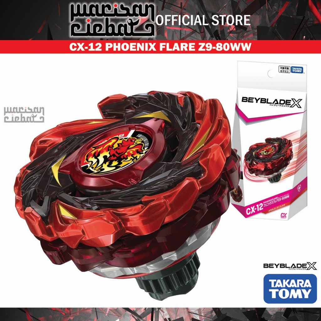 Takara Tomy Beyblade X CX-12 Booster Phoenix Flare Z9-80WW