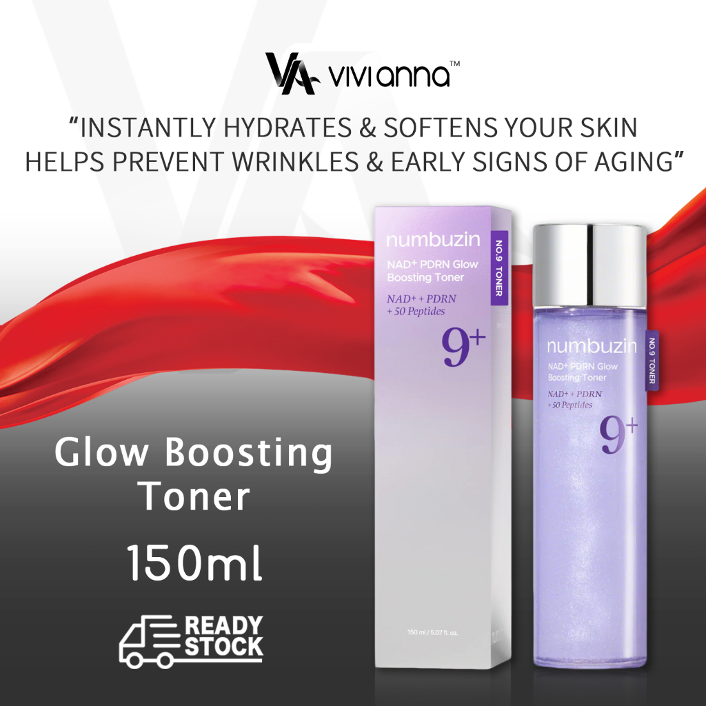 RAYA 2026 No.9 NAD PDRN Glow Boosting Toner 150ml Hydrating Firming ...