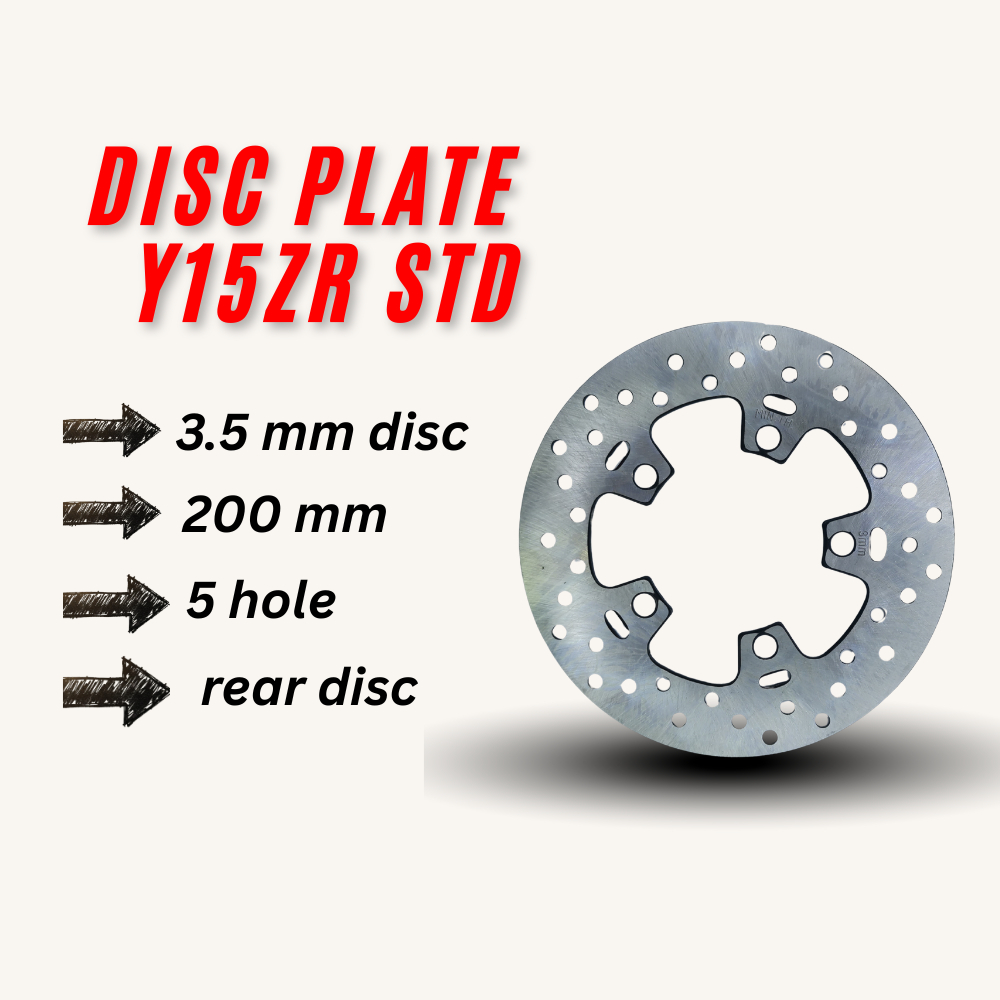 DISC 200 MM Y15ZR Y15 BELAKANG PIRING DISC 5 LOBANG 5 HOLE 200MM REAR ...