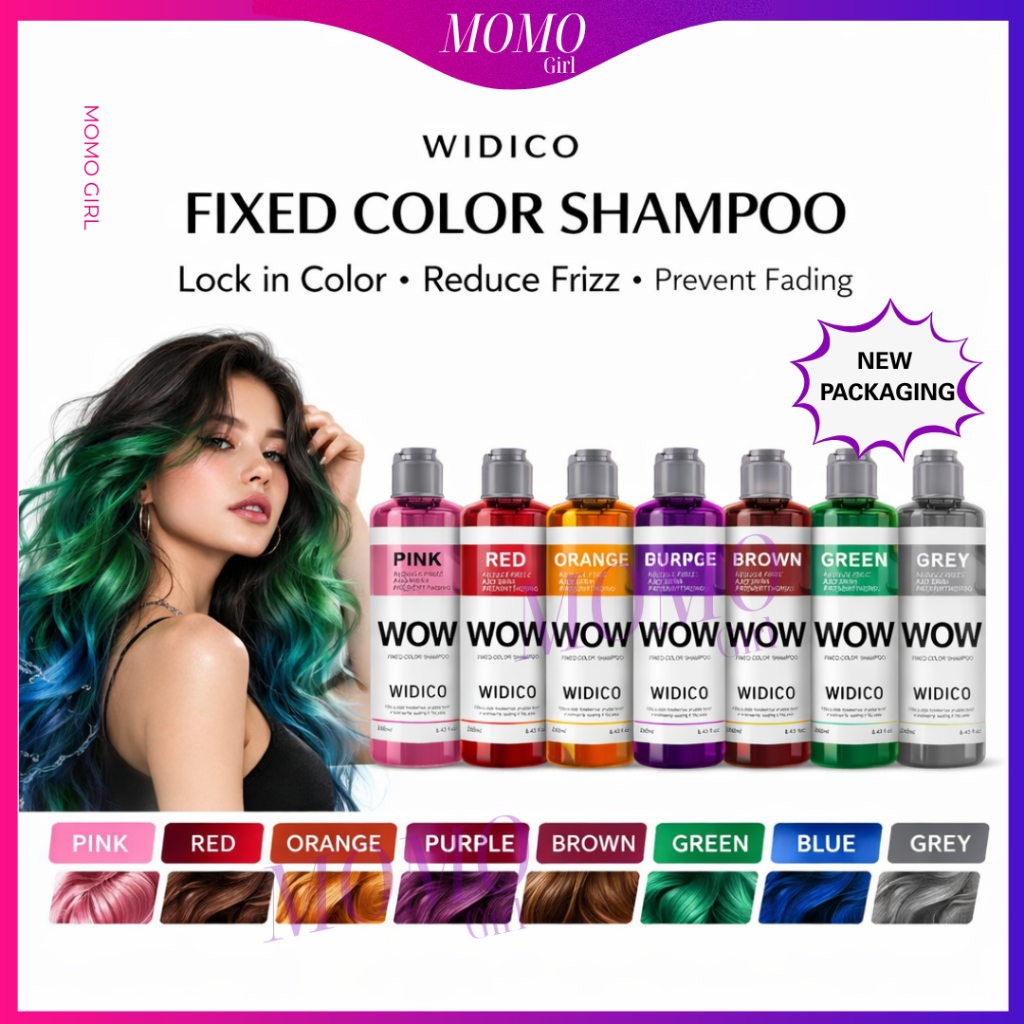 Hair Color Shampoo WIDICO Hair Colour Booster Lock Maintain Protect ...