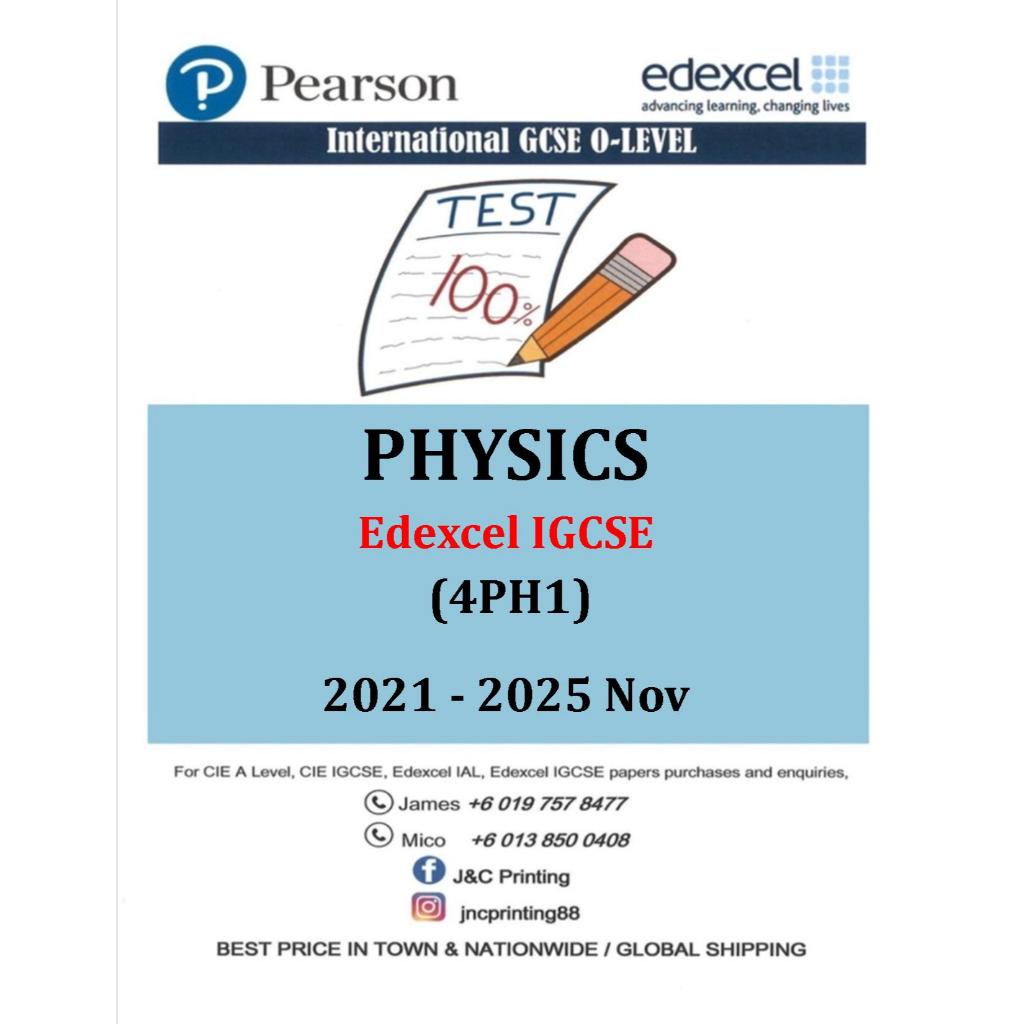 Edx IGCSE PHYSICS PAST PAPERS ( PAPER 1 & PAPER 2 ) | Shopee Singapore
