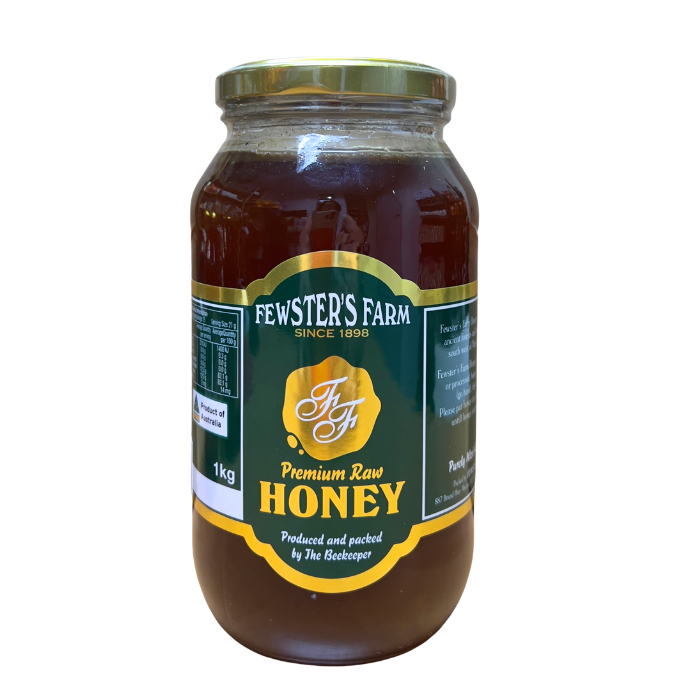 Fewster's Farm 100% Australian Premium Honey 1kg, Raw Honey comes ...