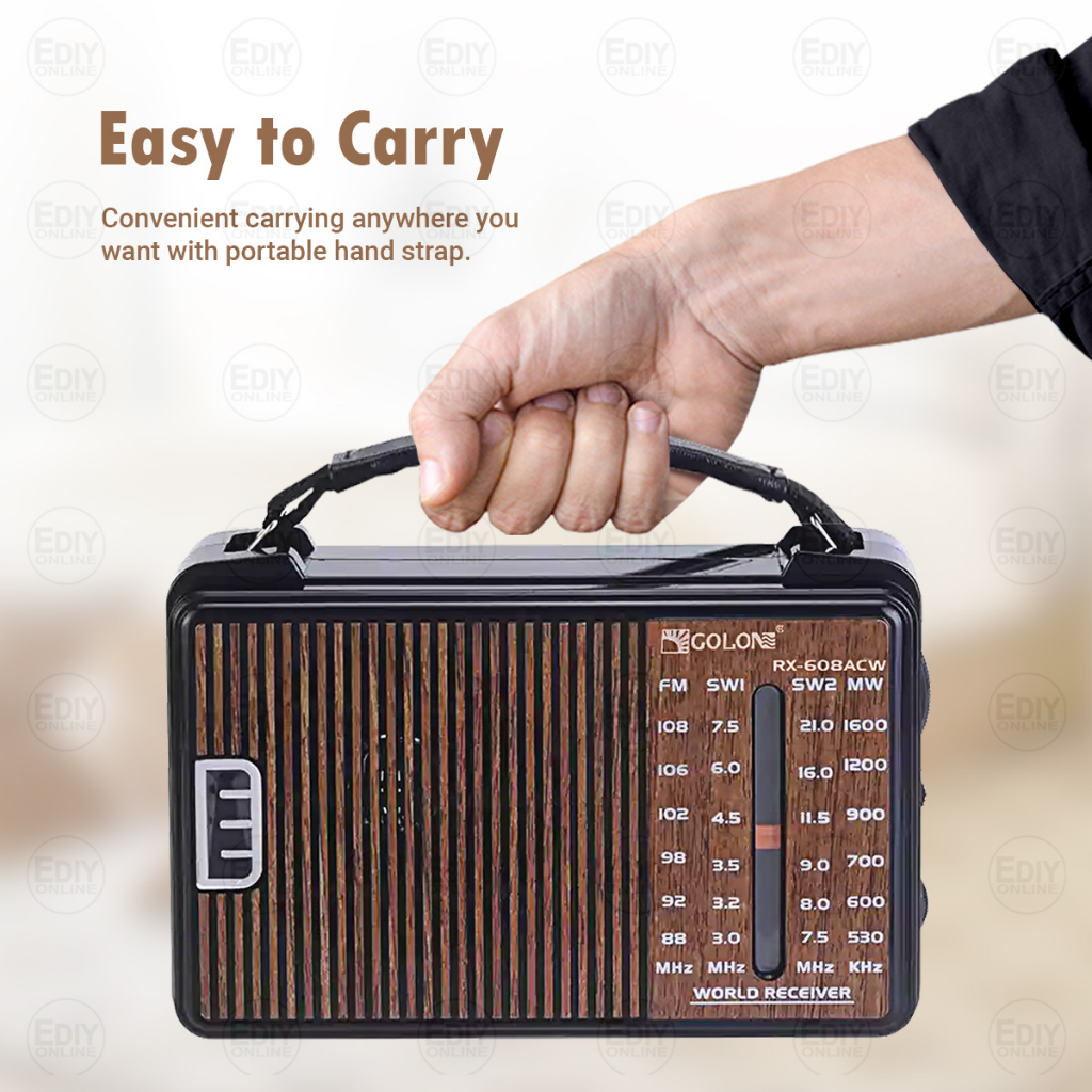 3 BANDS MINI PORTABLE AM FM SW1-2 CLASSICAL Antique Vintage Retro RADIO ...