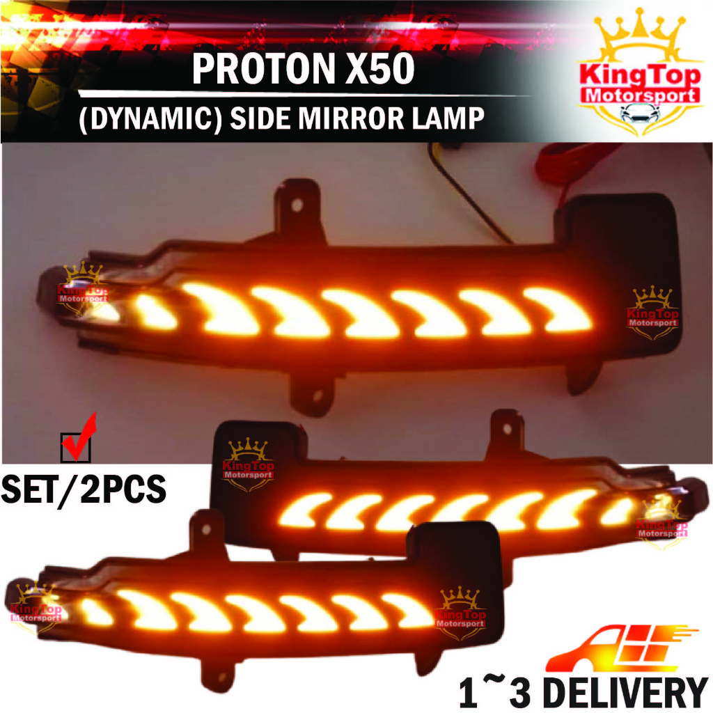 Proton X50 Dynamic Side Mirror Led With Signal Running ( 2pcs/set ...