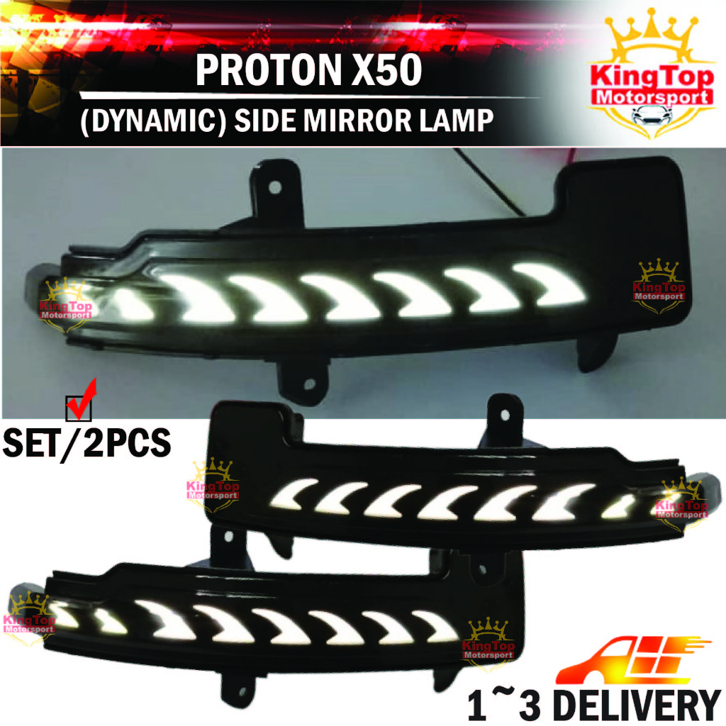 Proton X50 Dynamic Side Mirror Led With Signal Running ( 2pcs/set ...