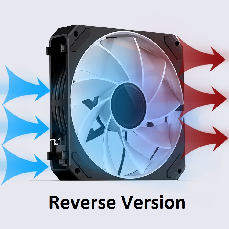 Jonsbo ZG-120 3 Pin ARGB PWM 12cm Reverse Fan / Building Block Fan ...