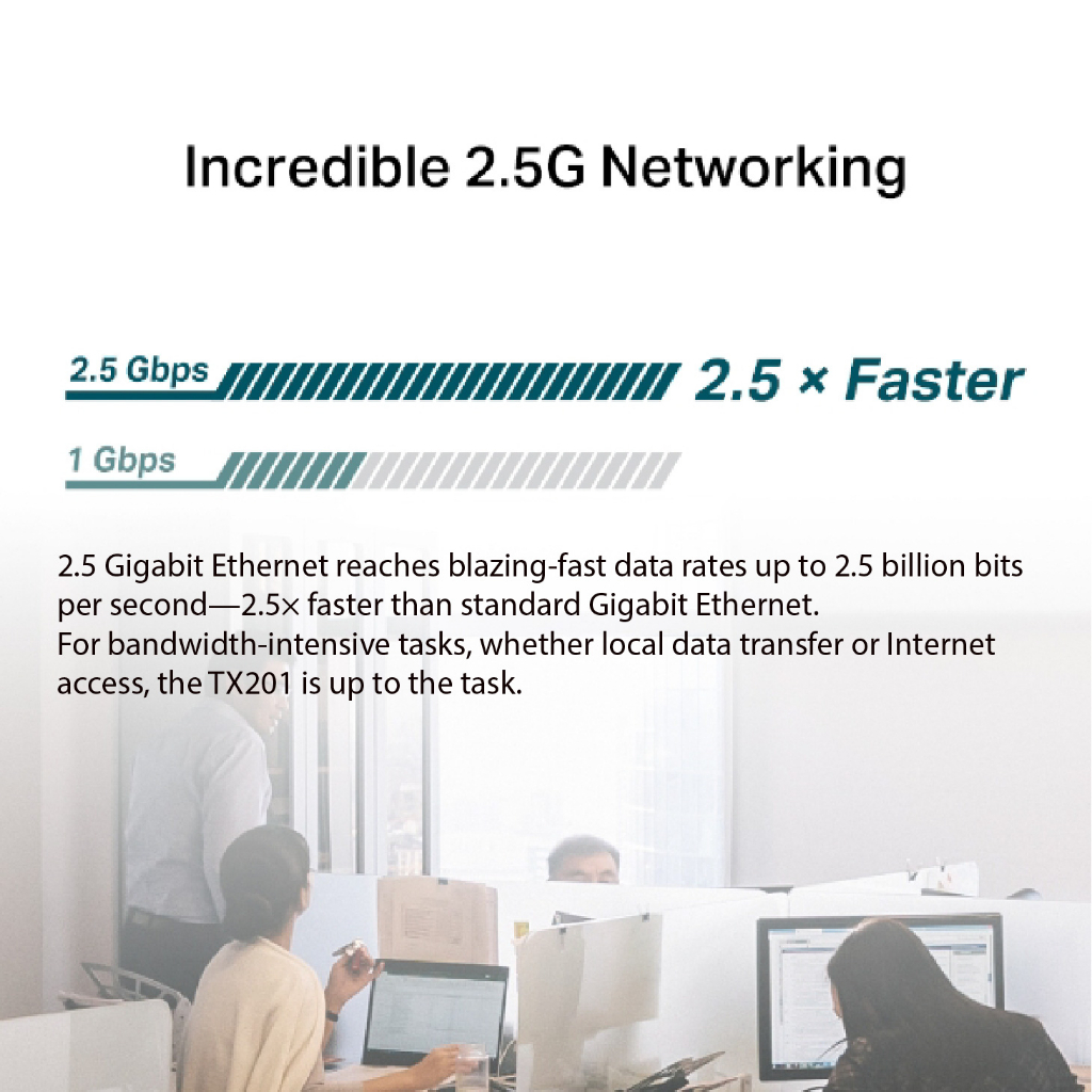 TP-LINK TX201 2.5 Gigabit PCIe Network Adapter (2.5G Internet Access ...