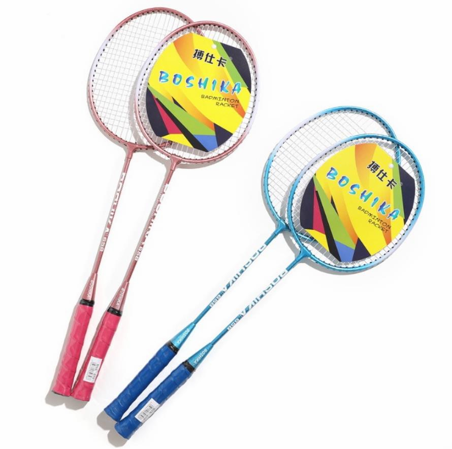 Carbon Fiber Badminton Racket 2Pcs (Free string with strung and Cover ...