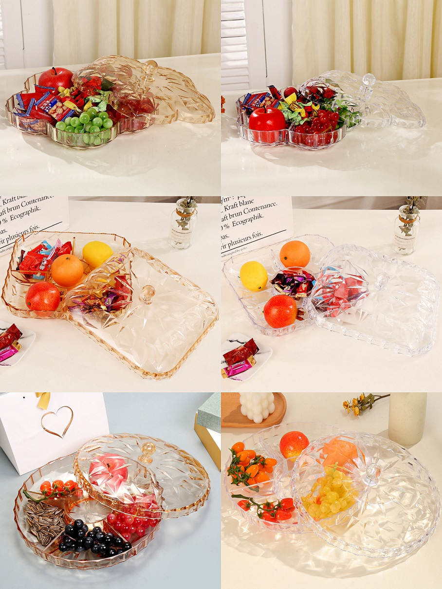 Bekas Kuih Raya 5/6 in 1 Compartment Plate Dried Fruit Storage Box With ...