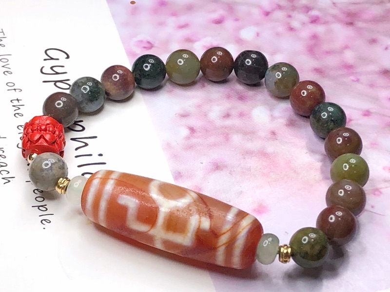 5 Authentic Pema Raka Carnelian Beads, 500-2000+ years old