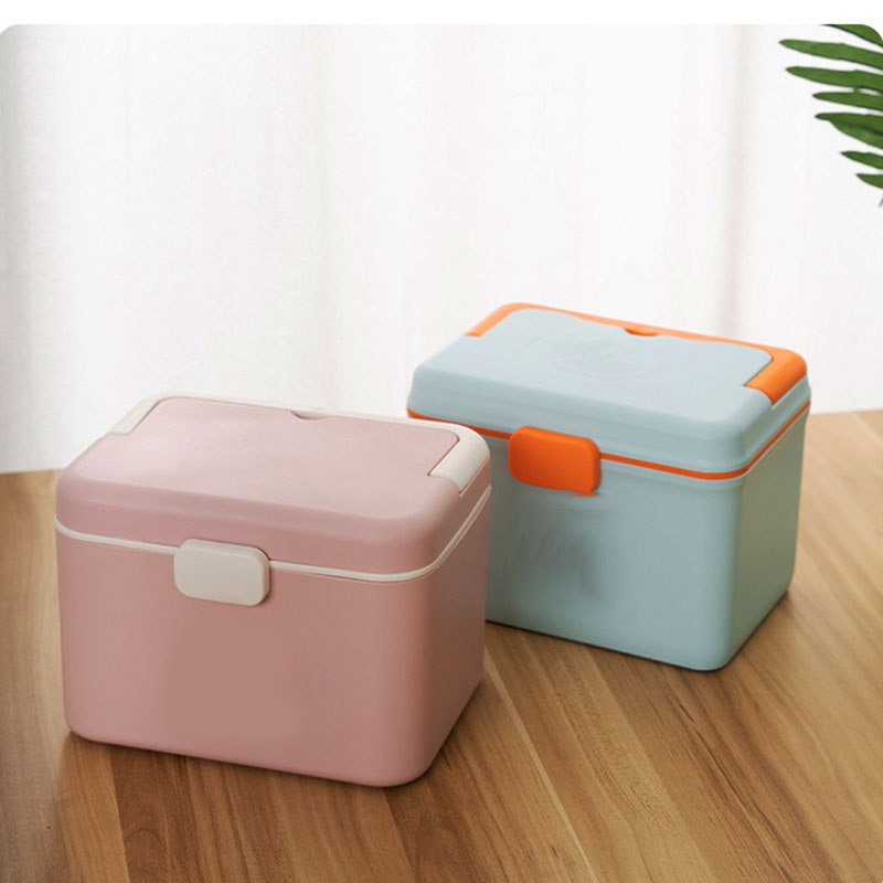 SECURED LOCK Double Layer Medical Case First Aid Box Storage Emergency ...