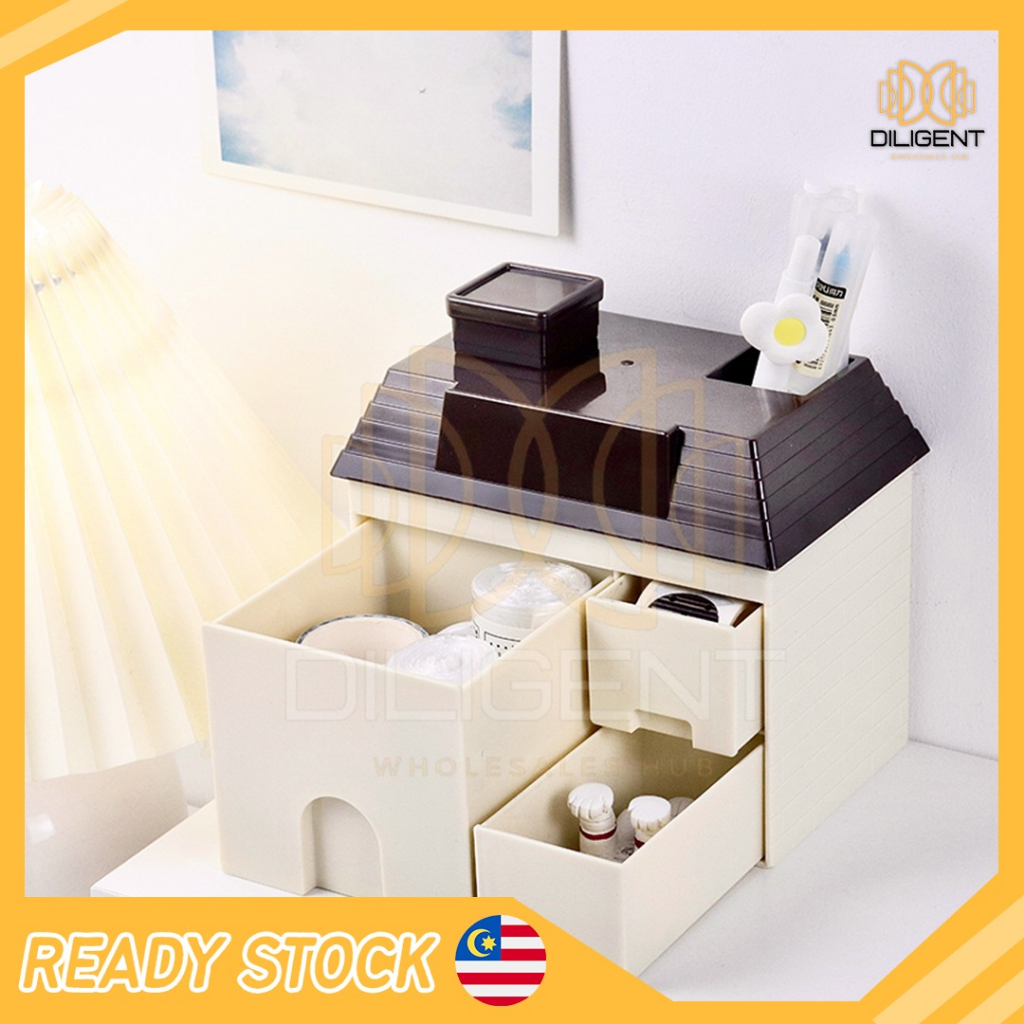 Creative House Shape Storage Box Multifunctional Desk Organizer ...
