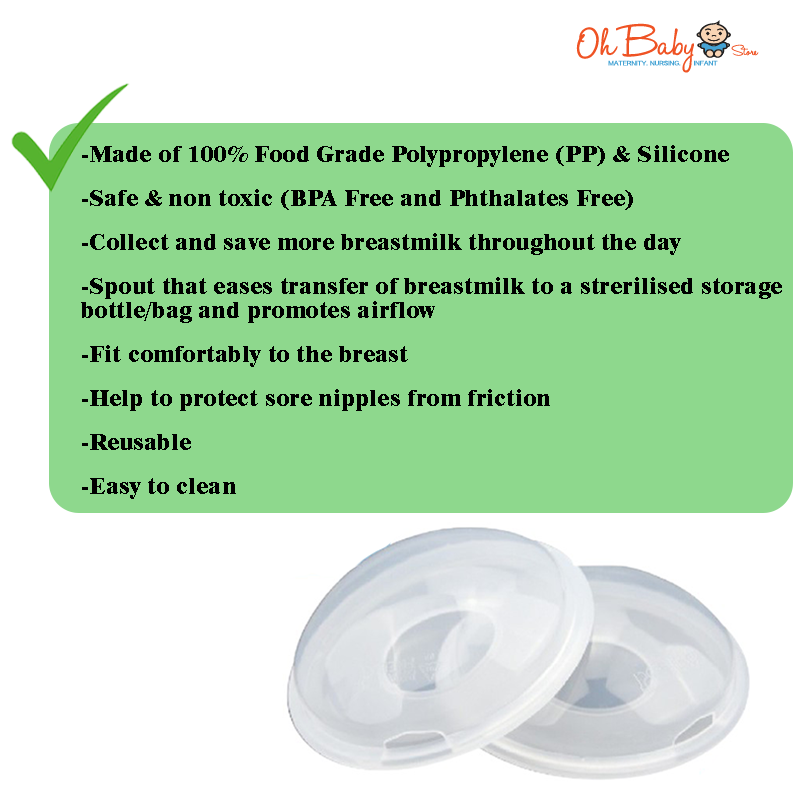 BabyLux Breast Milk Collection Shells (2 Pcs) | Shopee Singapore