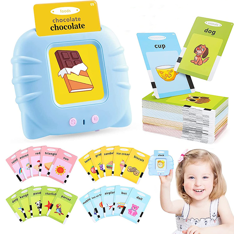 IMPROVE COGNITION Dual Language Flash Card Reader Smart Learning ...