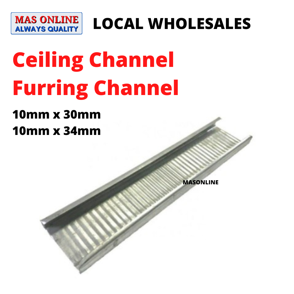 6 Feet/kaki Plaster Ceiling Channel / Furring Channel / C channel ...