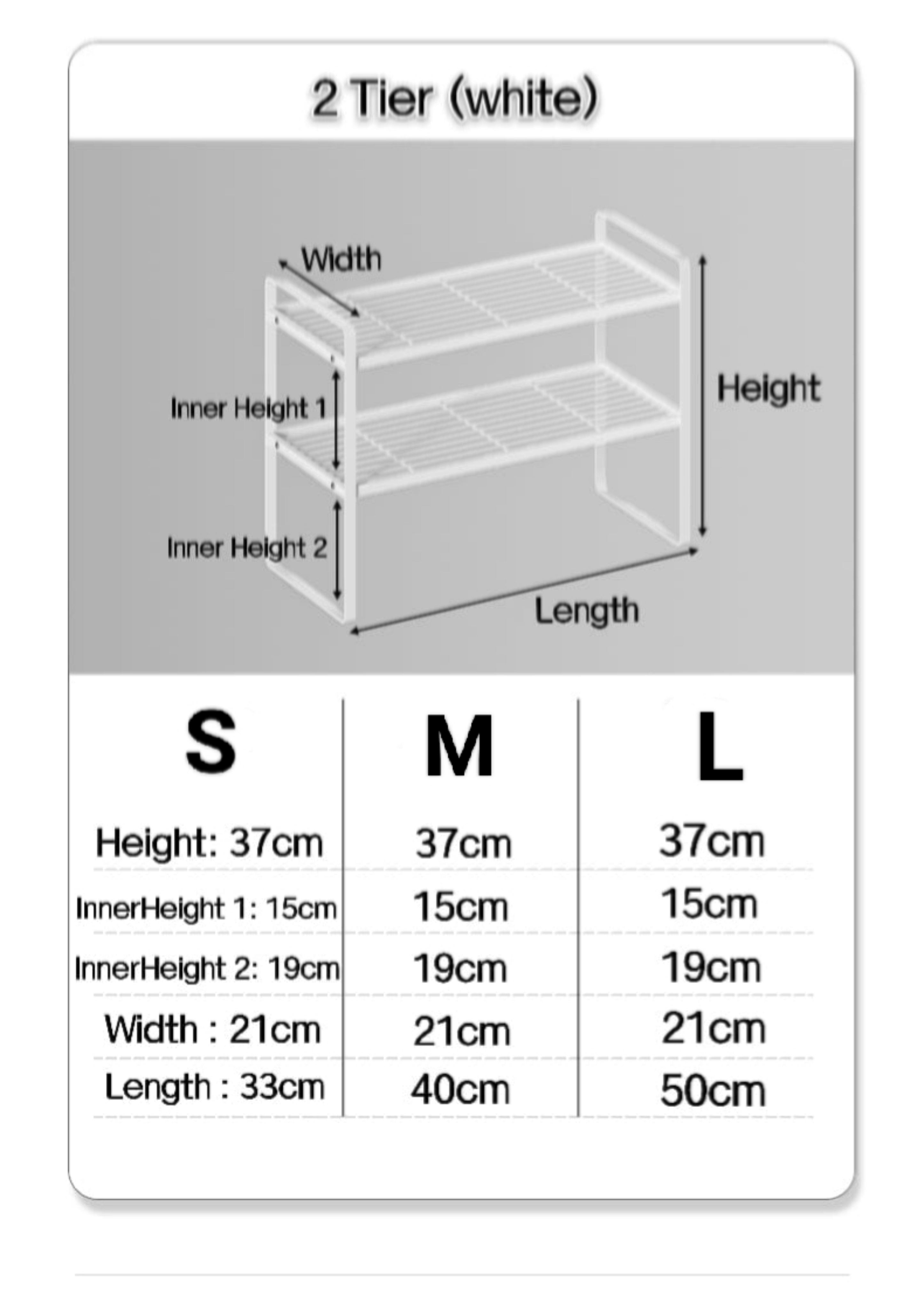 Kitchen Cabinet Rack Countertop Storage Organizers Under Sink Shelves ...