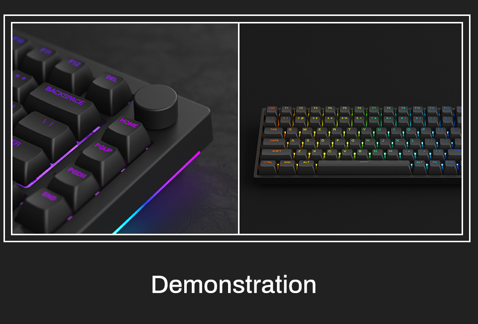 Akko ASA Profile Shine-Through PBT Double-shot Keycap Set (Black ...