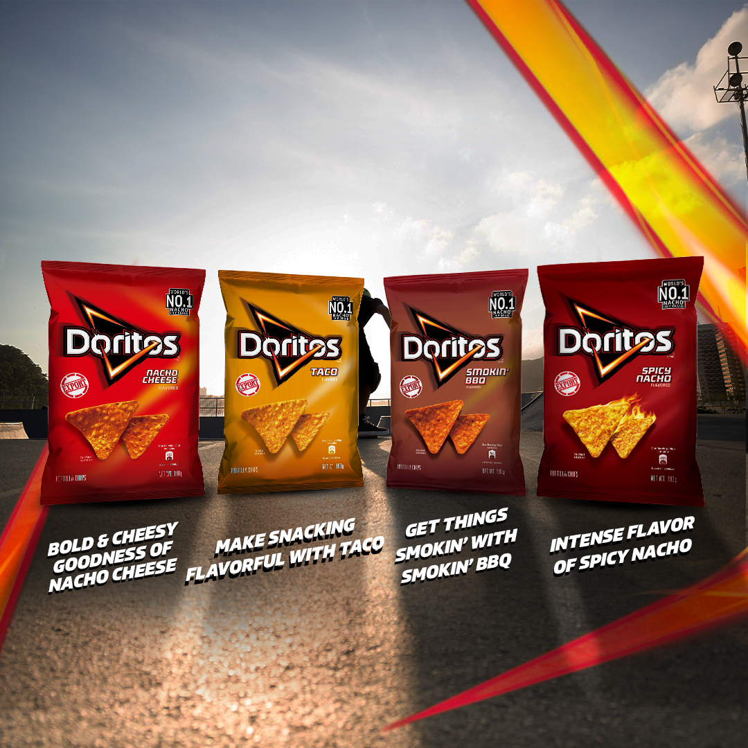 [Bundle of 12] Doritos Tortilla Chips Nacho Cheese/ Smokin …