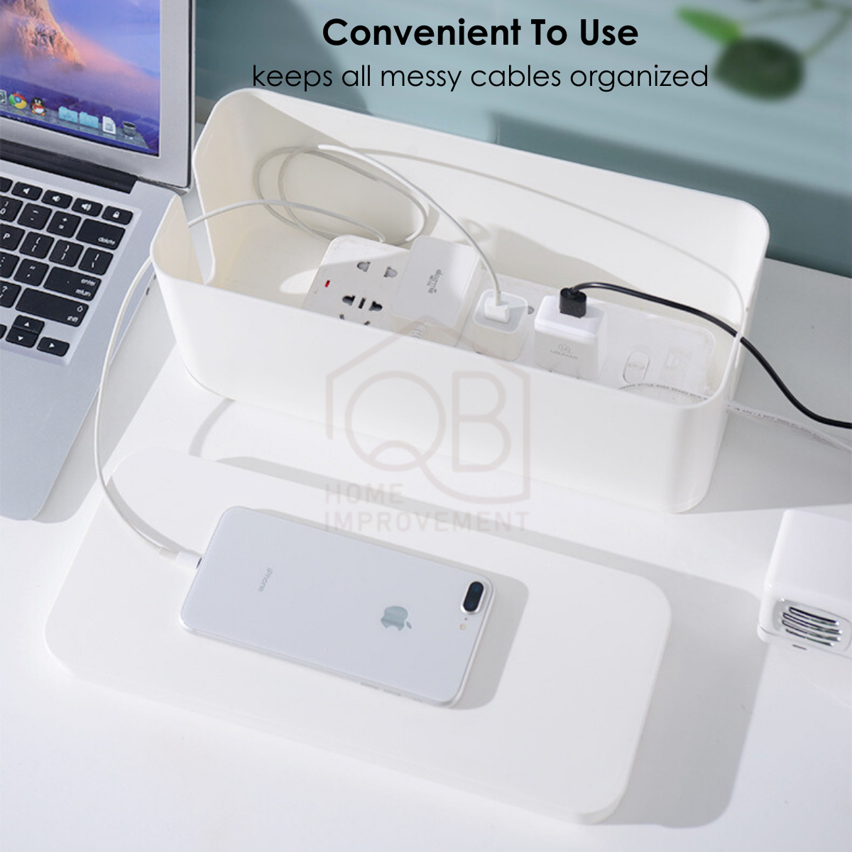 QB Cable management storage box minimalist safety socket wire extension ...