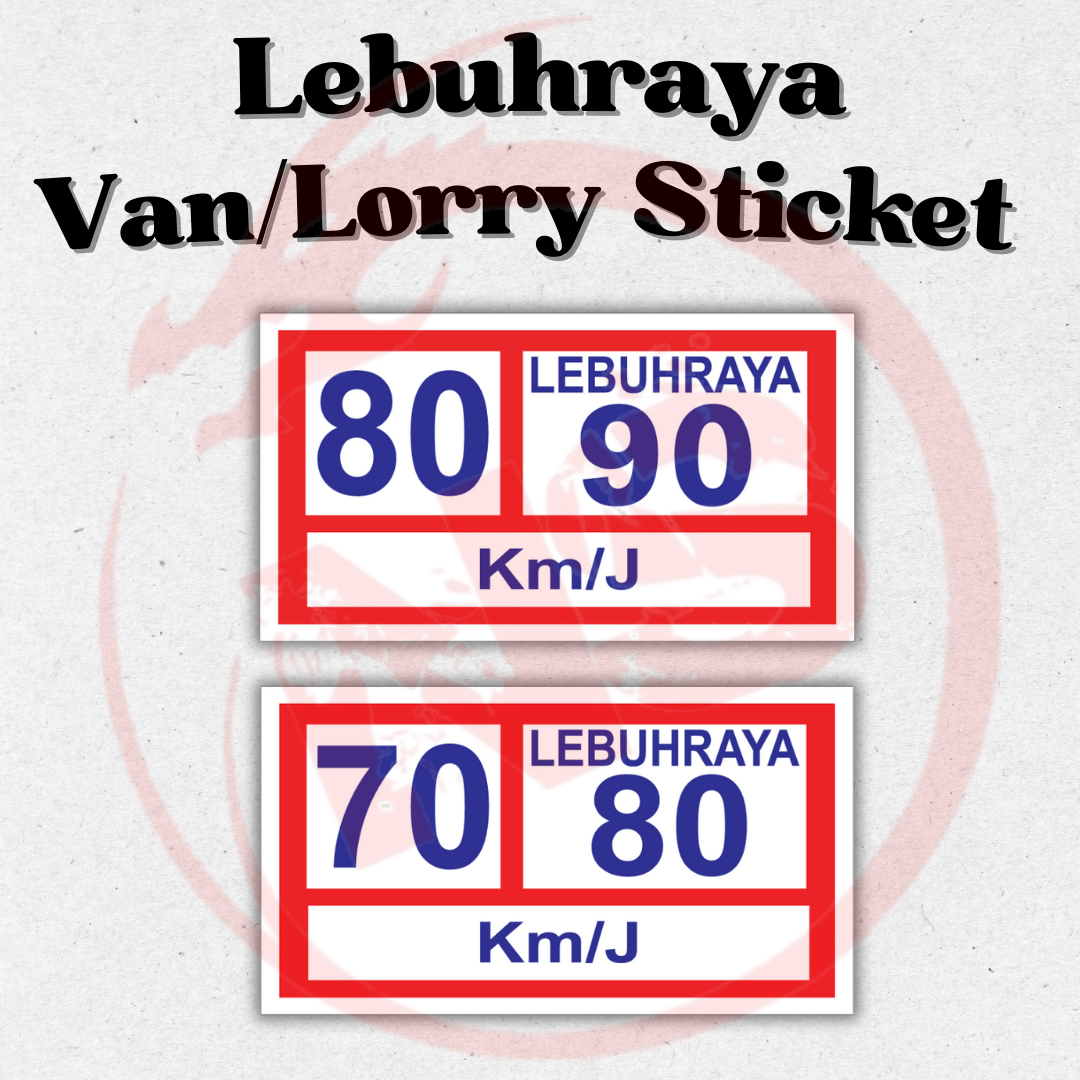 Lebuhraya Sticker 70/80 80/90 km Speed Limit Lebuhraya Sticker JPJ PASS ...