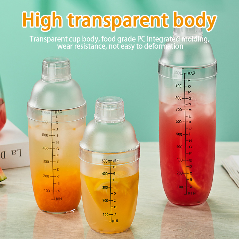 Cocktail Shaker Set 350ml/530ml/700ml Cocktail Shaker Water Cup Home ...
