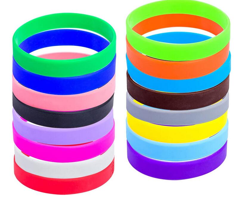 202x12x2mm Waterproof Silicon Wristband Wrist Band Bracelet 硅胶手环 Rubber ...