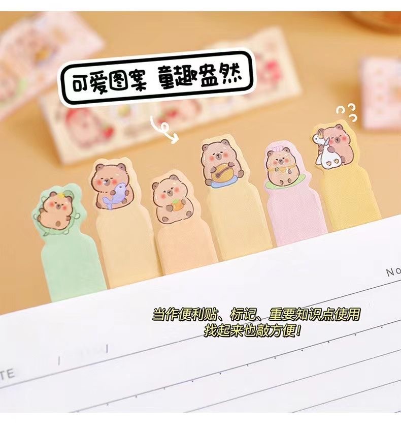 Nota Lekat Capybara Sticky Notes Capybara Sticky Notes Message Paper ...