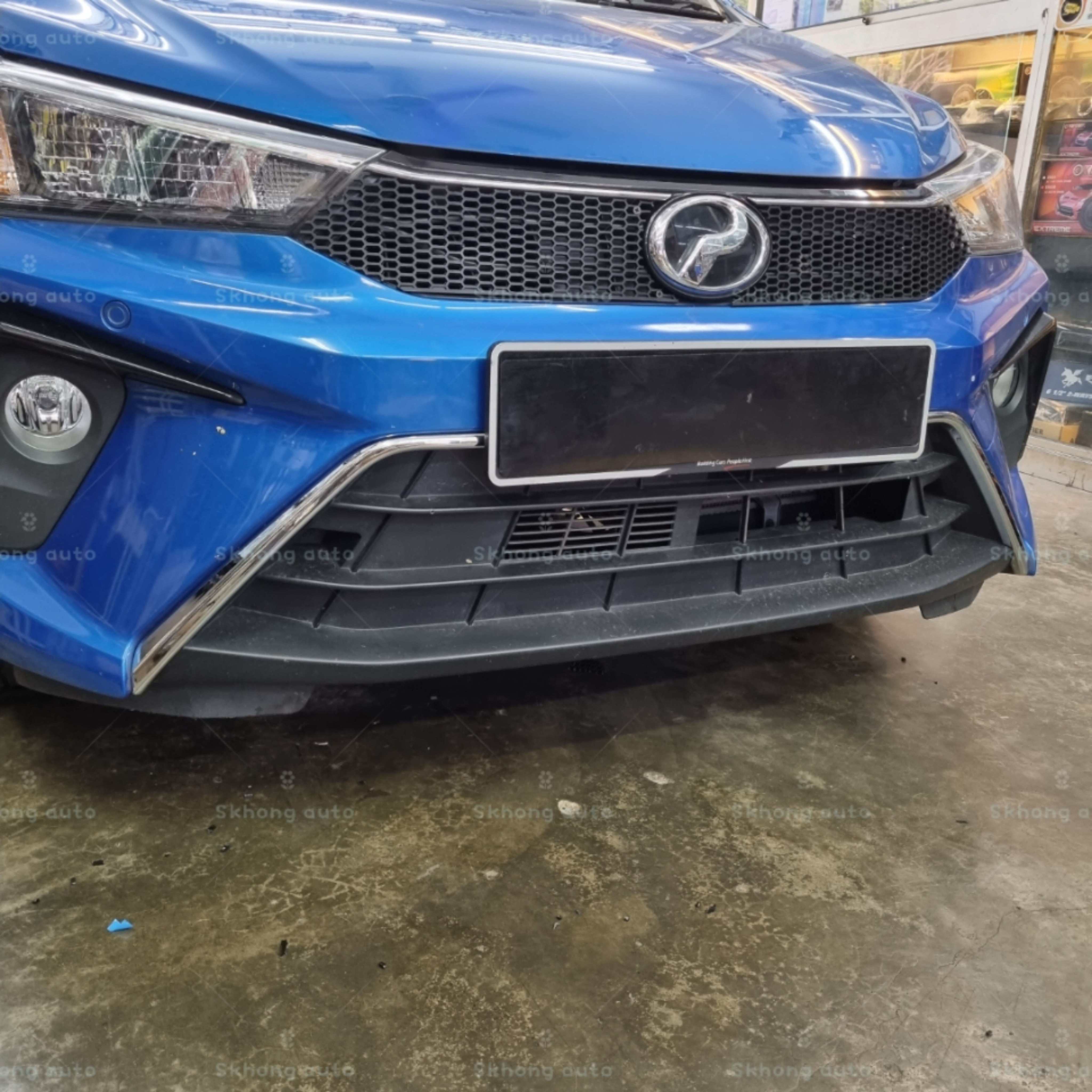 perodua bezza 2019-2025 front bumper trim garnish accessories Carbon ...