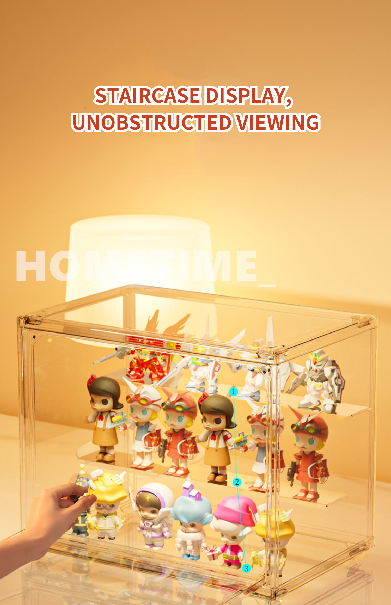 Acrylic Storage Box Transparent Display Rack Transparent Box Jewellery ...