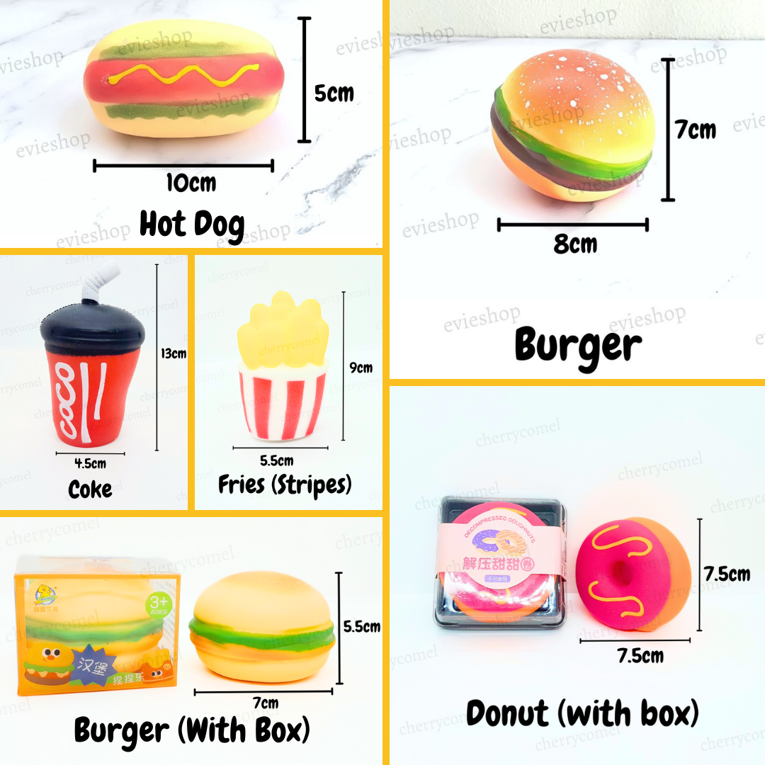 Food Squishy Kawaii Burger Fruits Apple Squishies Slow Rising ...