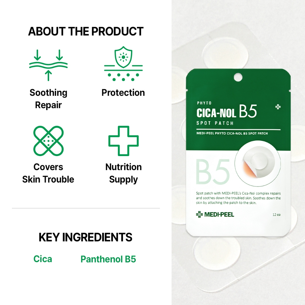 MediPeel Phyto Cica-Nol B5 Pimple Acne Spot Patch Repair Irritated ...