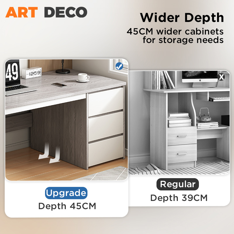 Meja Belajar Study Desk With Drawers Study Table Student Writing Table ...