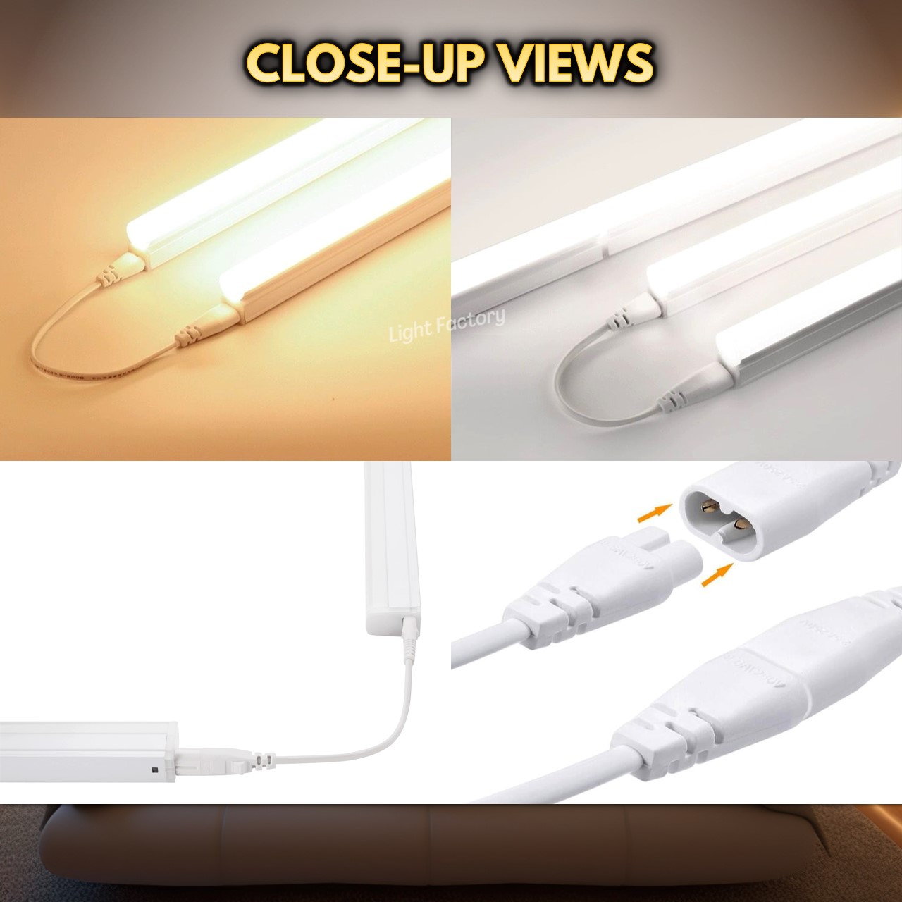PHILIPS LED T5 20cm Long Tube Power Connector for Philips LED T5 batten ...