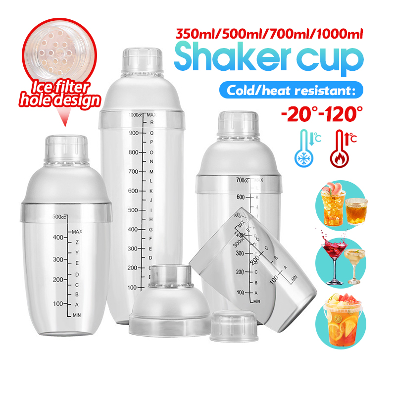 Cocktail Shaker Set 350ml/530ml/700ml Cocktail Shaker Water Cup Home ...