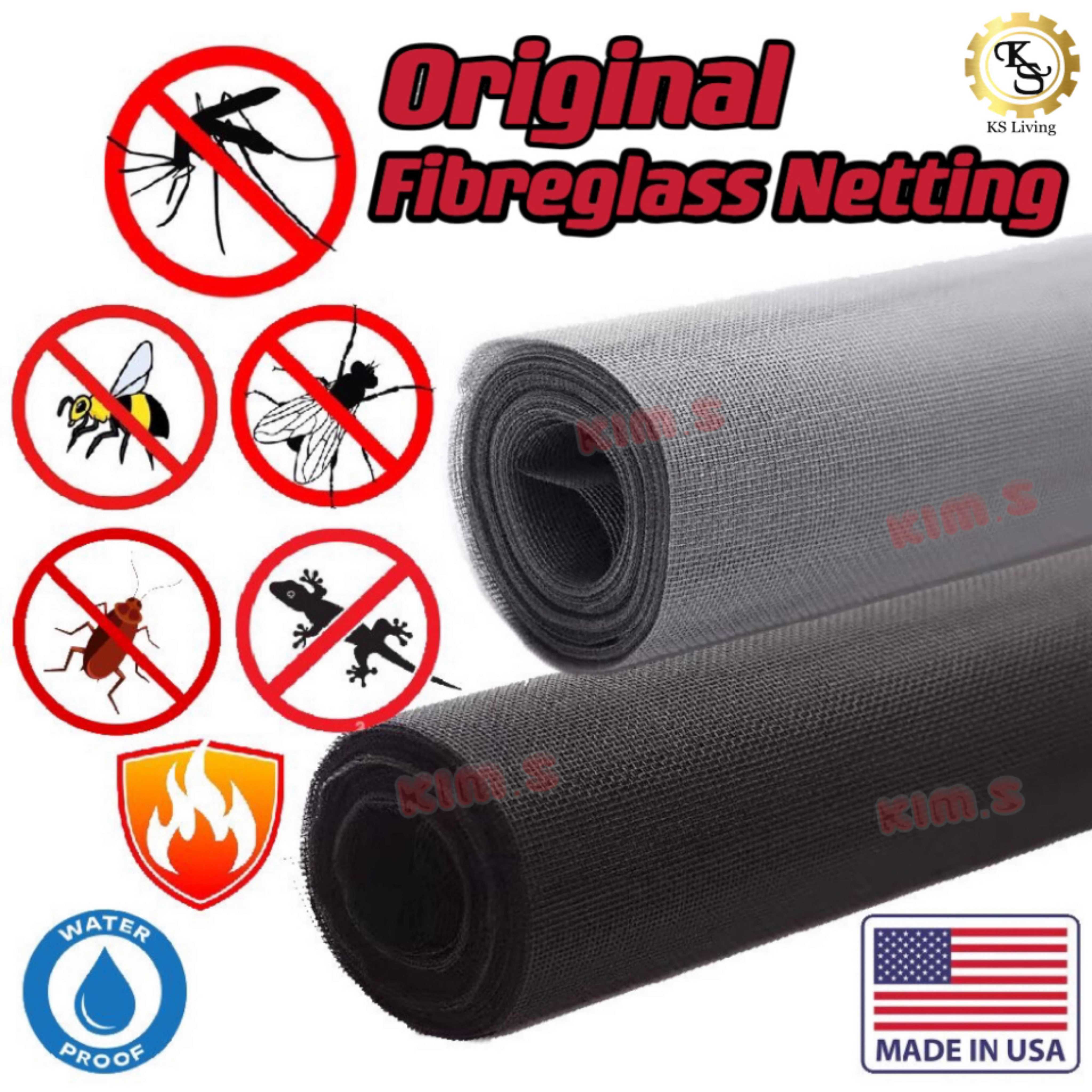 Kim.S [1 Meter] (3KAKI) Fiberglass Netting Insect Screen Mosquito Net ...