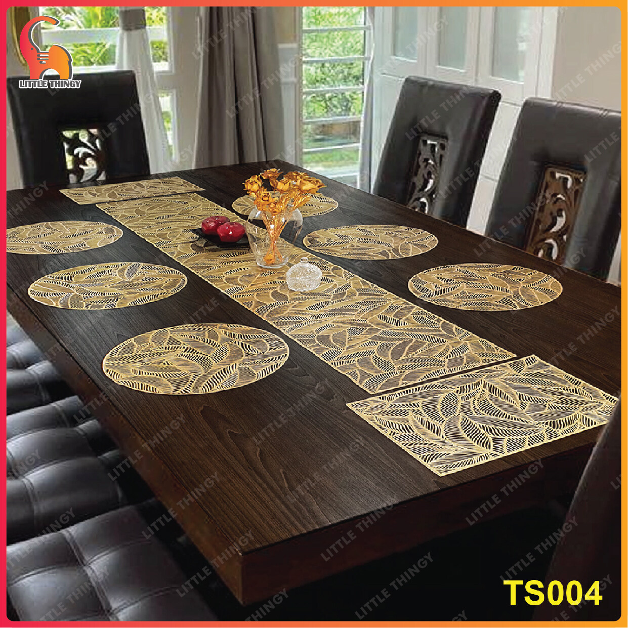 Table Mat Runner Table Mat Runner Set Dish Pads 6 / 8 Chairs Set Long 6 ...