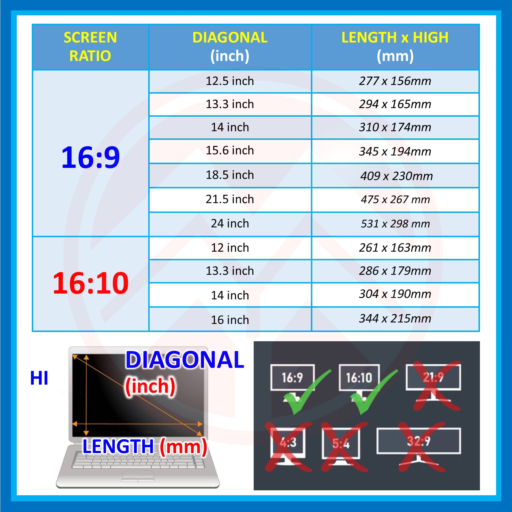 12/12.5/13.3/14/15.6/16/18.5/21.5/24 Inch Privacy Filter Anti Spy ...