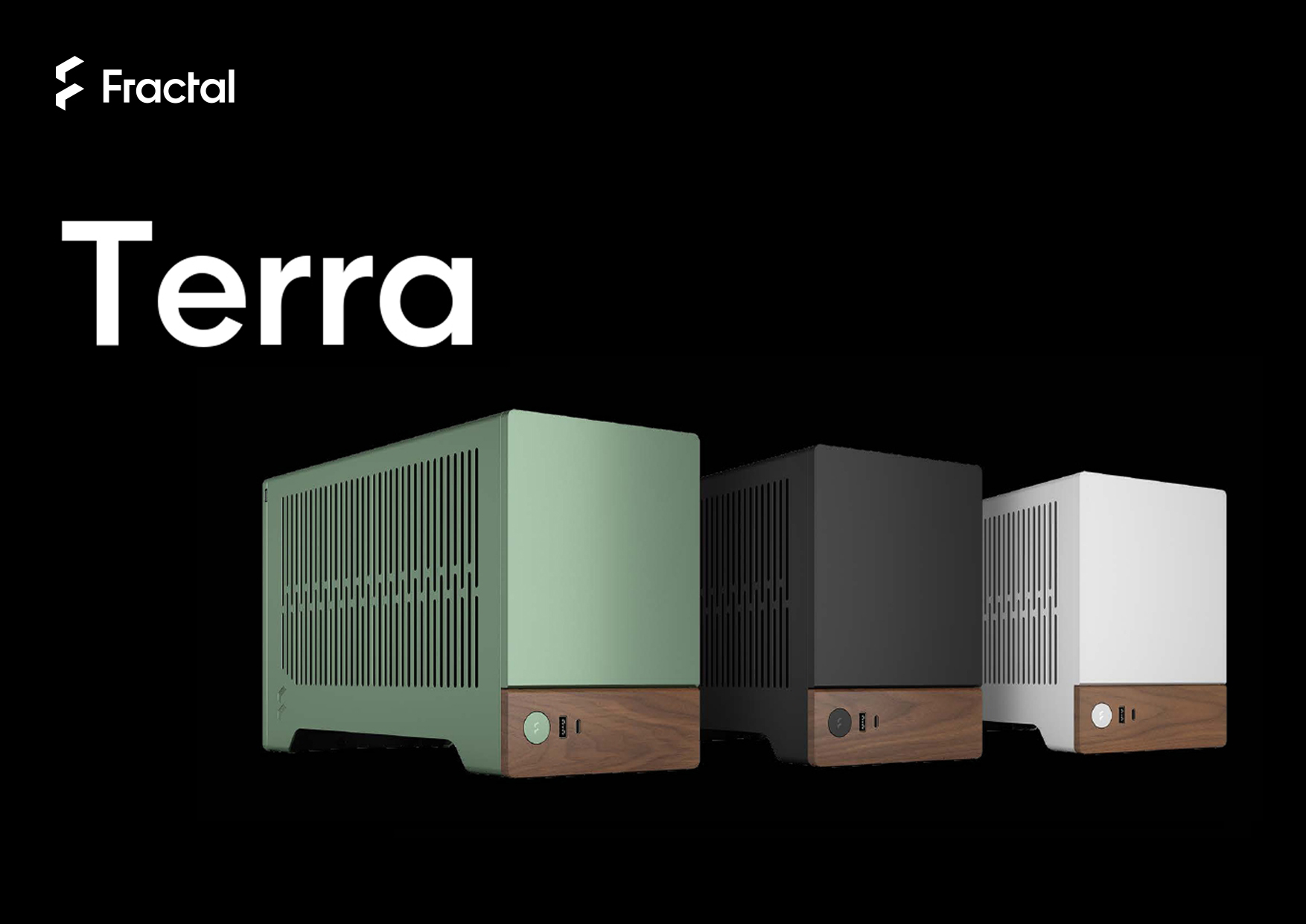 FRACTAL DESIGN TERRA ITX PC CASE / CASING - ( JADE / GRAPHITE / SILVER ...
