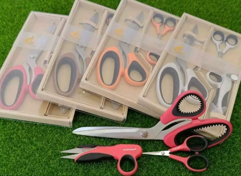 3 In1 Gunting Kain Gunting Jahit Tailoring Scissors Snipper Cutter剪刀 ...
