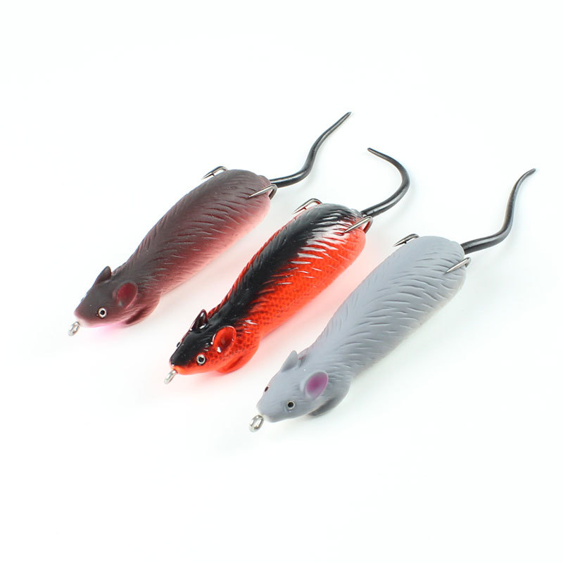 ANH F47 10cm 23g Mouse Frog Snakehead Long Custom Big Soft Frog for ...