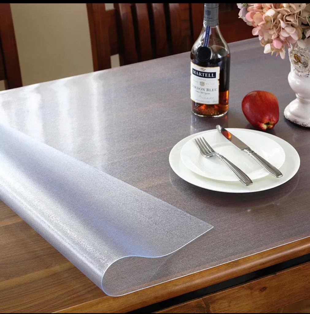 PVC Table Mat Water Proof frosted table cloth Alas Meja lutsinar Makan ...