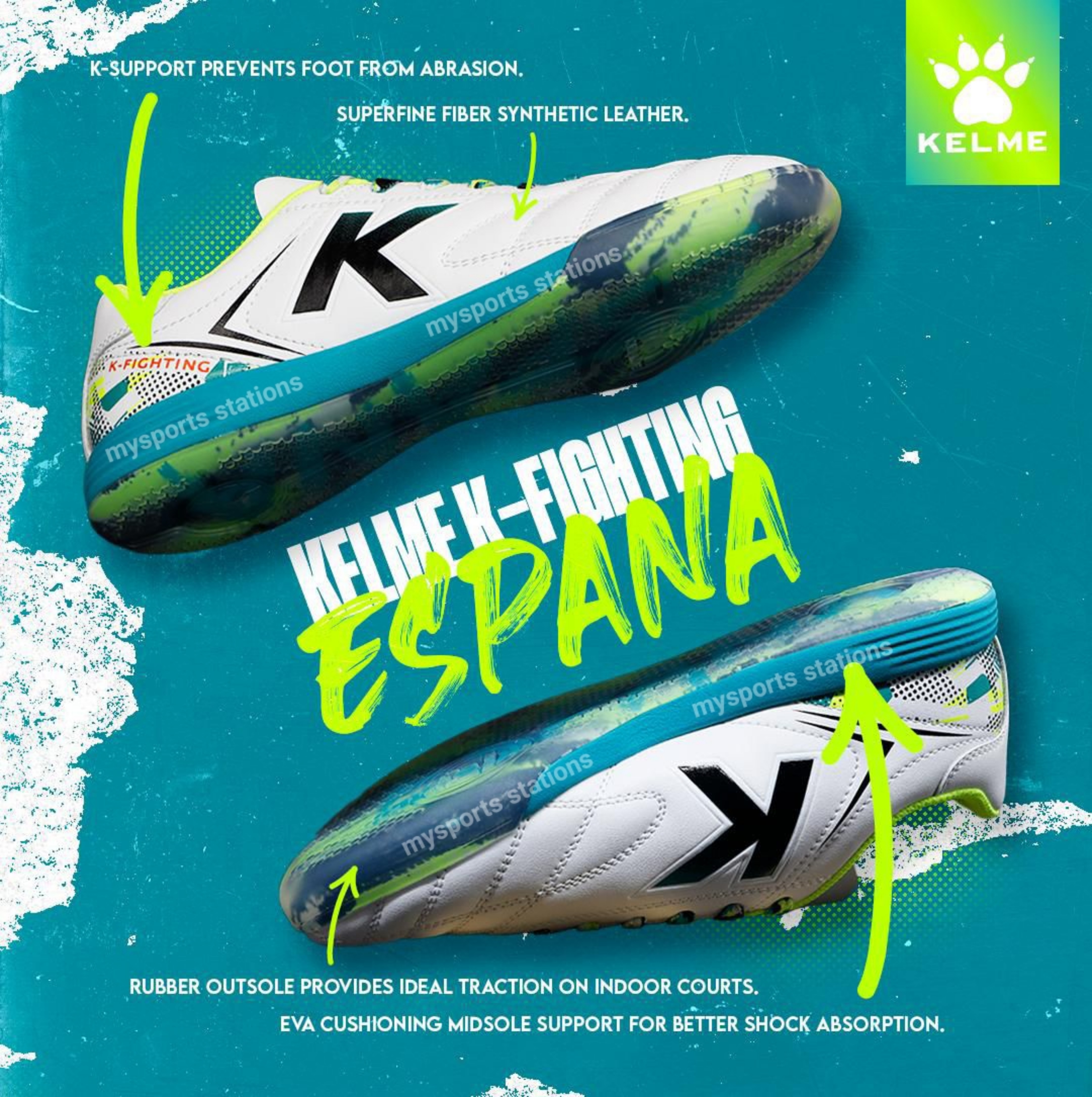 KELME K-Fighting Espana (7421ZX1213-105) (7421ZX1213-162) Futsal
