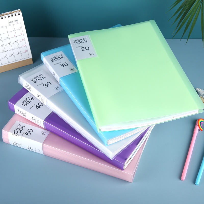 Bulk-buy A4 12 Holes Multi Pocket Plastic Ring Binder Folder Spiral Clear Display Books With Mushroom Hole Price Comparison - View #13