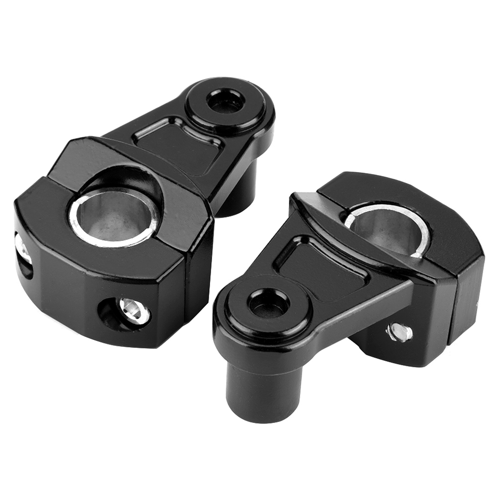 Motorcycle Handle Bar Handle Flat Bar Mount Clamps Riser Universal ...