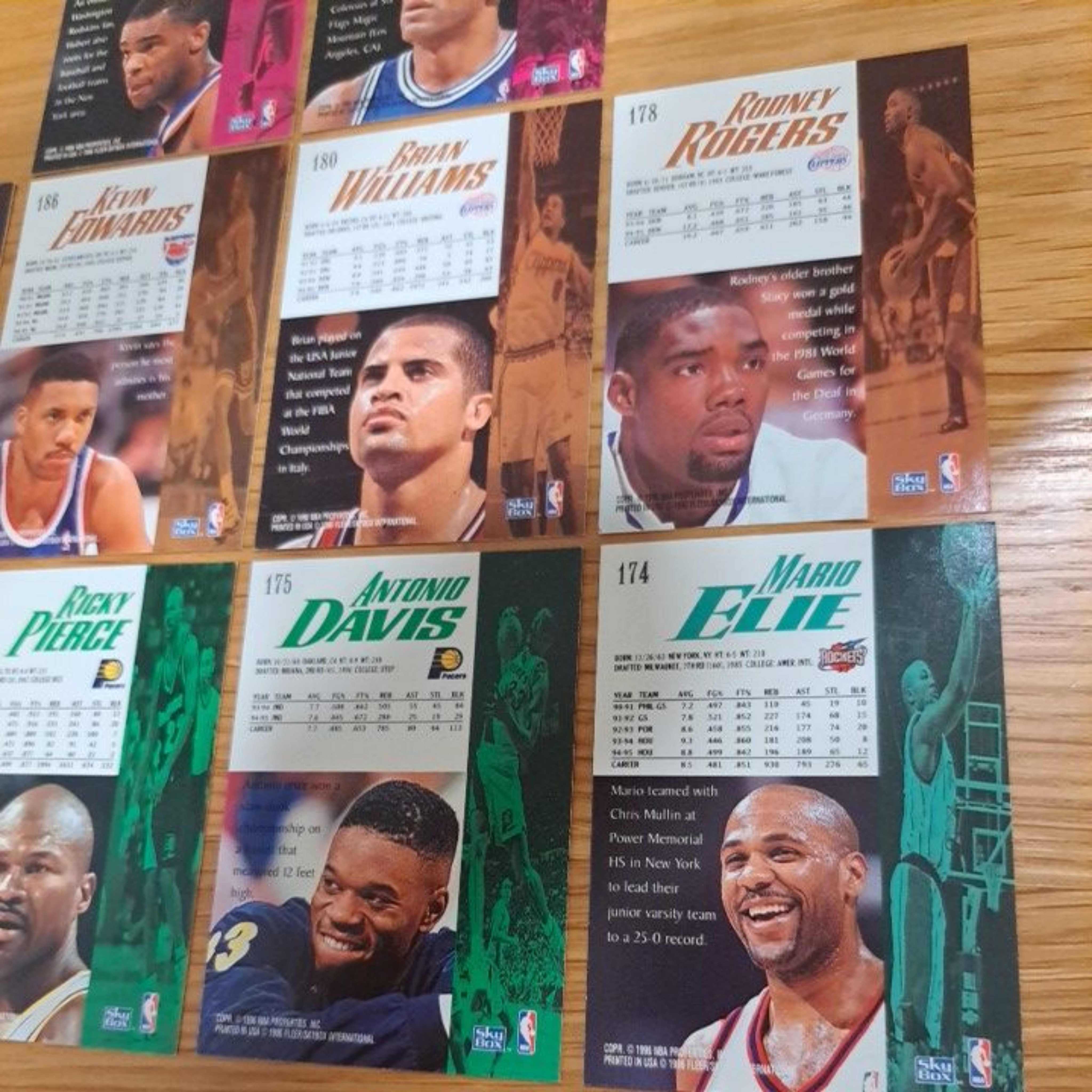 [10 Pieces] 1996 NBA SkyBox Basketball Collection Cards | Shopee Singapore