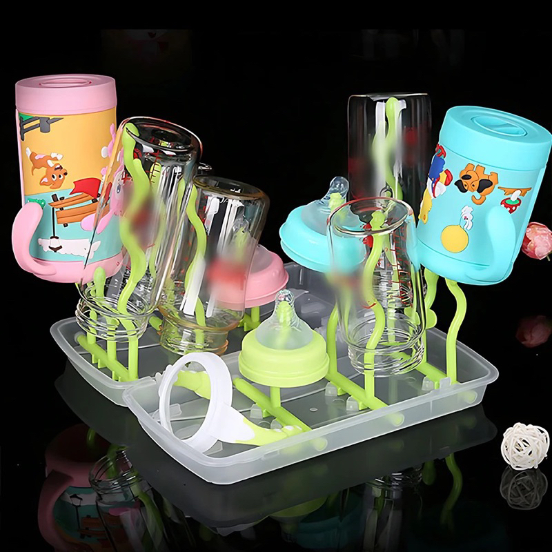 Babyday Baby Bottle Drying Rack Feeding Bottle Storage Cleaning Holder ...