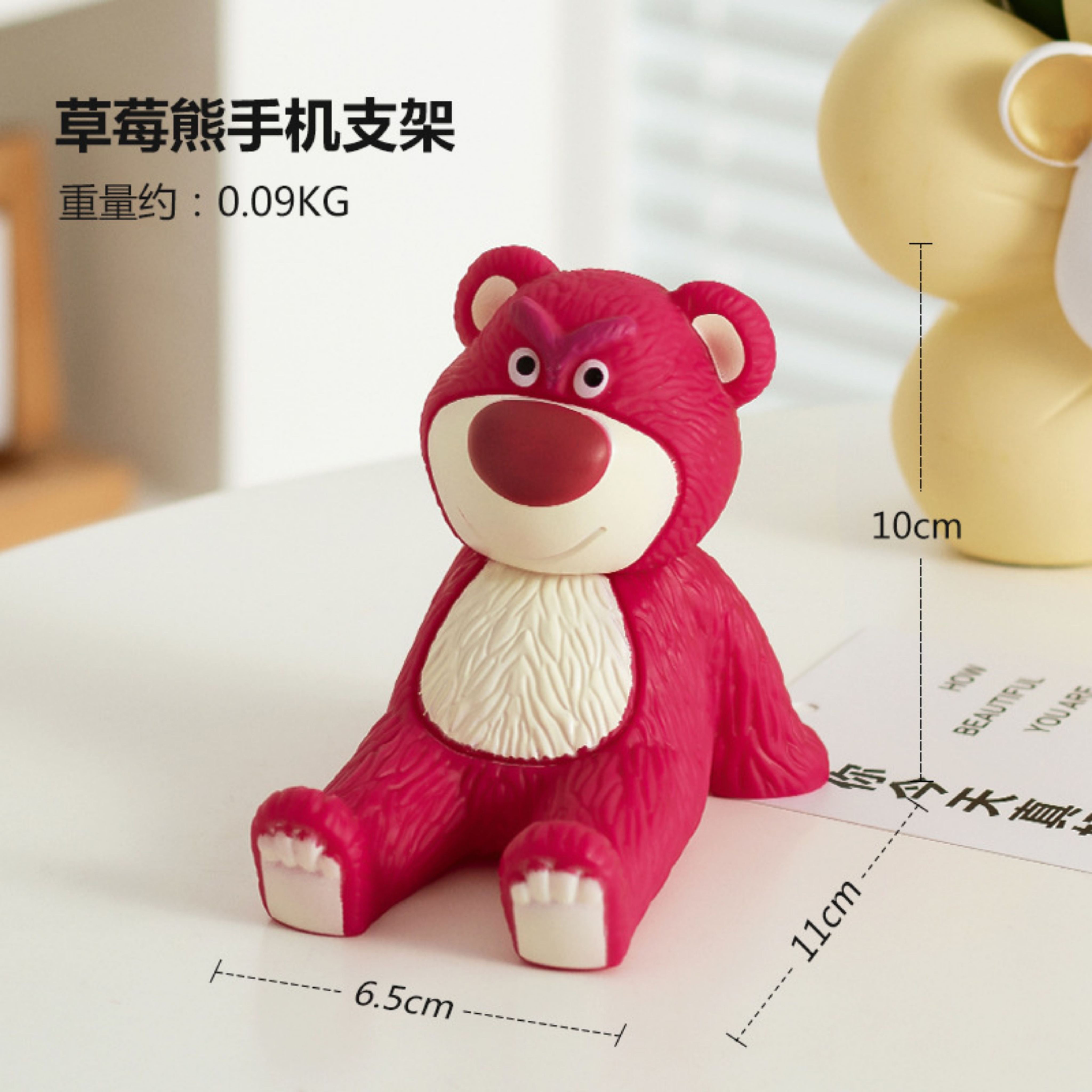 Strawberry Bear Mobile Phone Holder Phone Stand Lotso Phone Holder ...