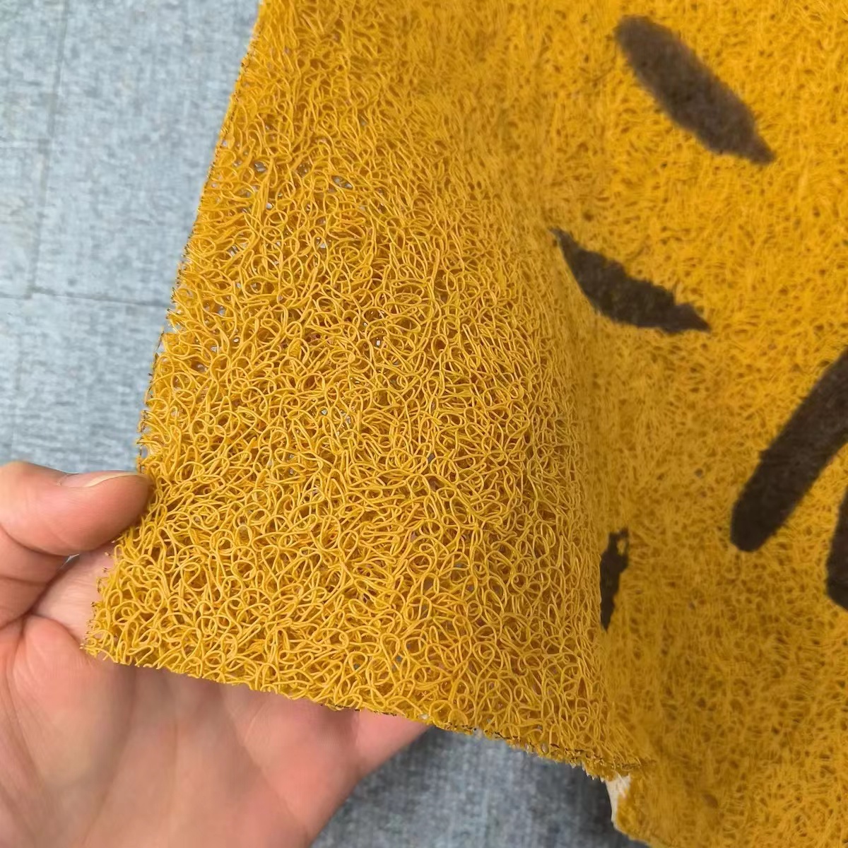 Imitation Coconut Fiber PVC Coil Door Mat PVC Silk Loop Scrape Door ...
