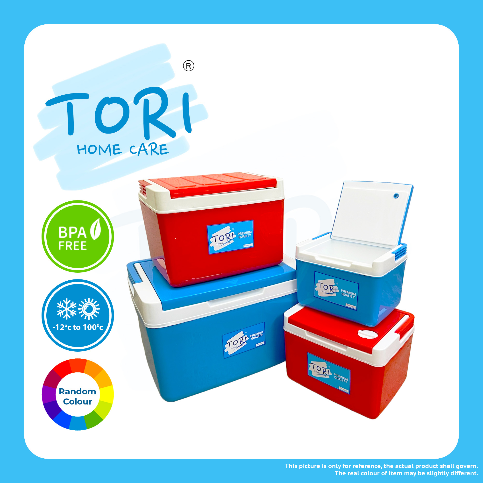 TORI HOME 1.8L 3L 5L Ice Container | Cooler Box | Ice Bucket | Tong Ais ...